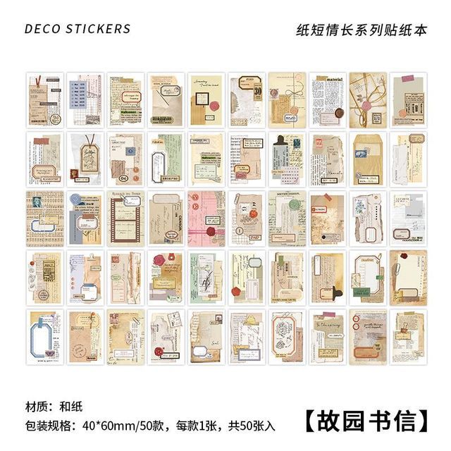 50pcs/1lot Scrapbook Sticker-JournalTale
