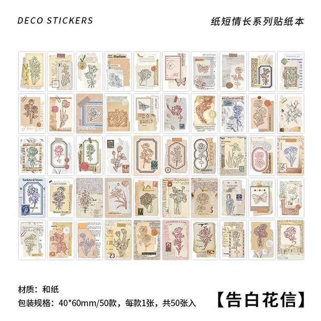 50pcs/1lot Scrapbook Sticker-JournalTale