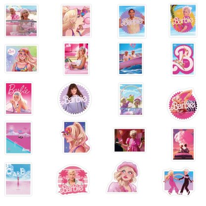 50pcs Movie Barbie Personality Decoration DIY F Waterproof Sticker-JournalTale