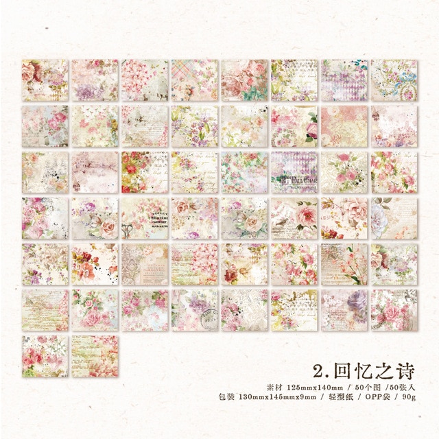 50pcs/lot Memo Pads Material Paper Meet Journal Paper-JournalTale