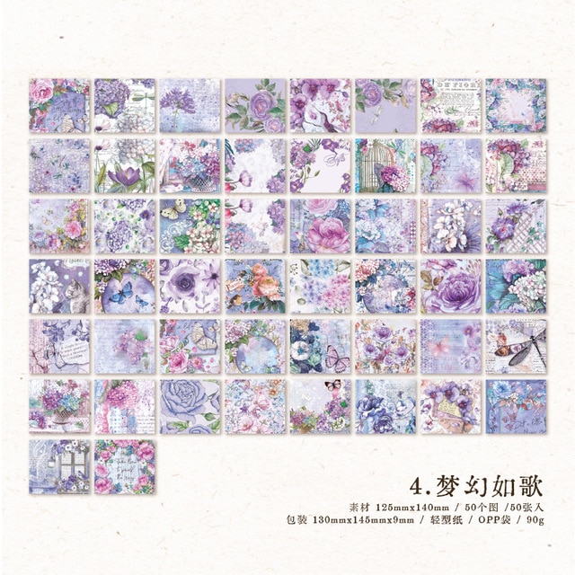 50pcs/lot Memo Pads Material Paper Meet Journal Paper-JournalTale