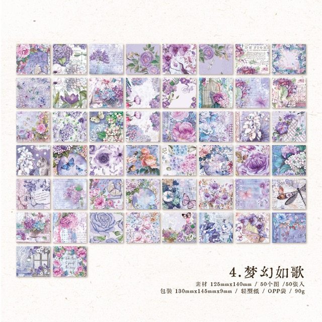 50pcs/lot Memo Pads Material Paper Meet Journal Paper-JournalTale