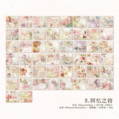 50pcs/lot Memo Pads Material Paper Meet Journal Paper-JournalTale