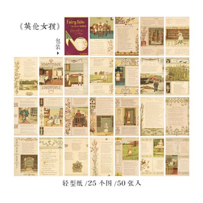 50pcs/lot Memo Pads Material Paper fairy Scrapbooking-JournalTale