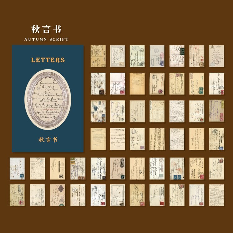50pcs/pack Vintage Translucent Material Paper-JournalTale