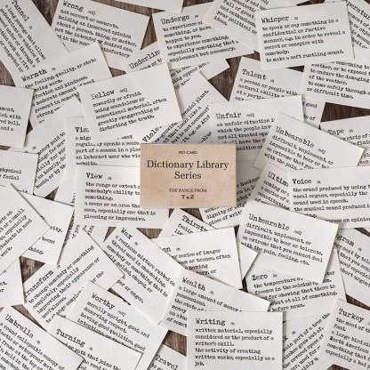 100pcs Dictionary Library Series Material Paper Scrapbooking-JournalTale