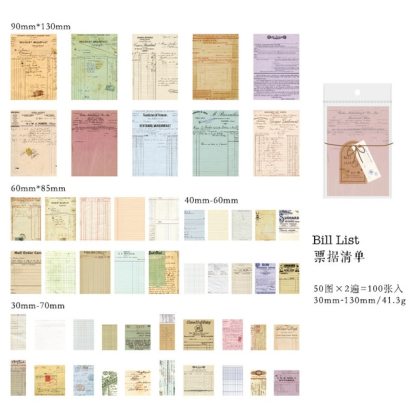 100pcs/lot Memo Pads Material Paper Vintage Paper-JournalTale