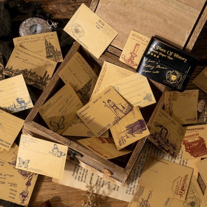 50pcs/pack Vintage Style Kraft Material Paper for Scrapbooking-JournalTale