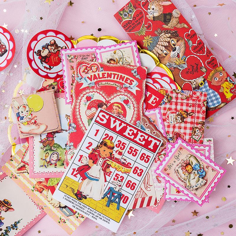 55sheet/lot Stationery Stickers Showa style-JournalTale