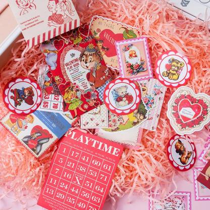 55sheet/lot Stationery Stickers Showa style-JournalTale