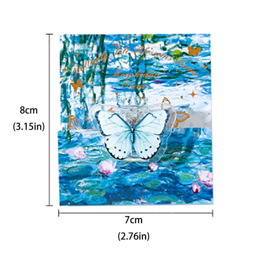 6 Style Literary Romantic Clip Creative Transparent Butterfly Clip-JournalTale