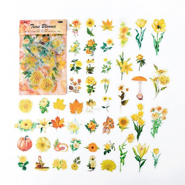 100pcs/1lot Stationery Sticker talk to flowers-JournalTale