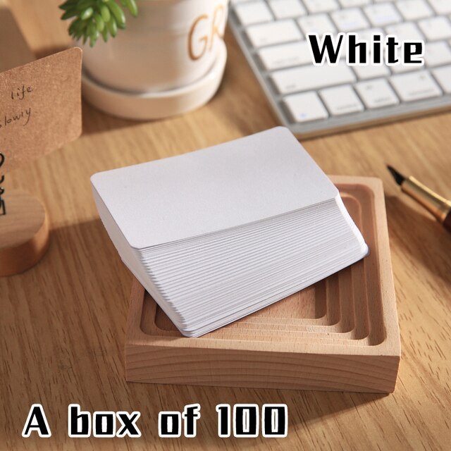 100pcs/box Boxed Word Book Blank Cardstock Paper-JournalTale