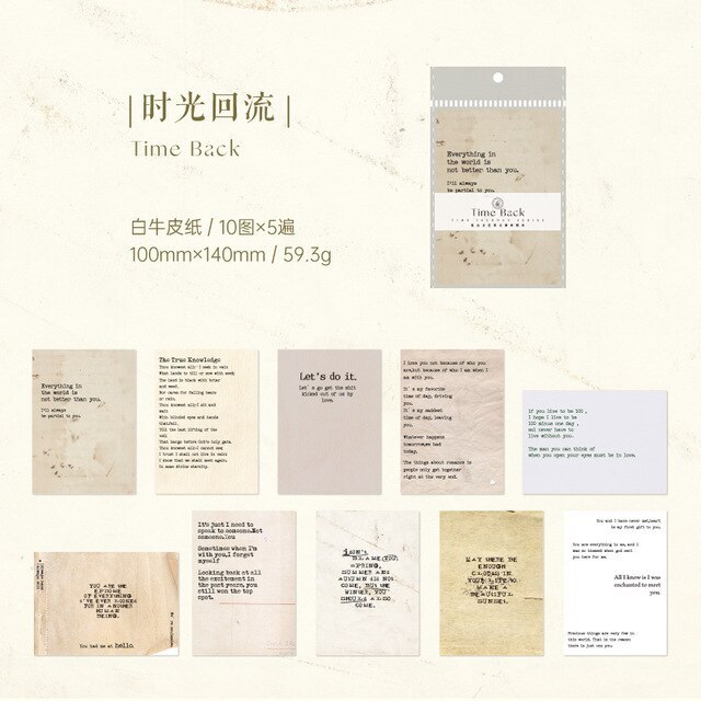 50pcs/lot Memo Pads Material Paper Vintage Paper-JournalTale