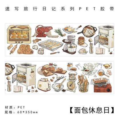 Travel Journey Memory Washi Masking Tape Coffee Shop-JournalTale