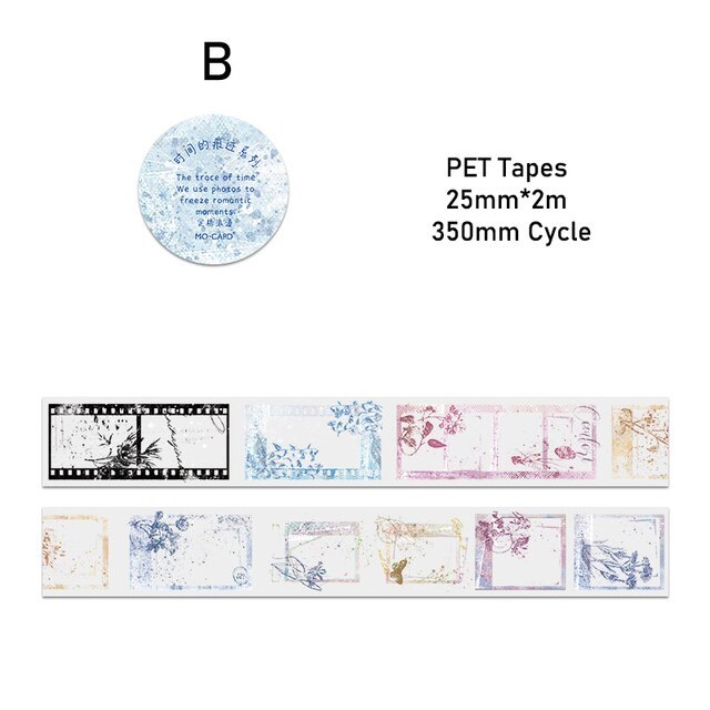 25mm*2m Ins PET Tapes DIY Scrapbooking Materials-JournalTale