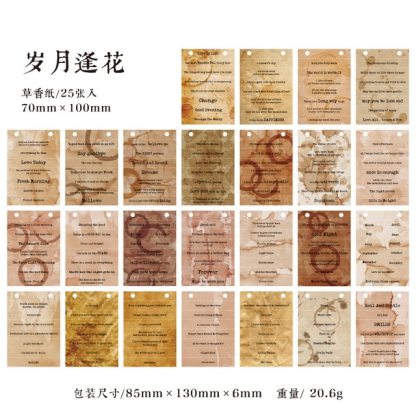 Vintage English Text Material Paper-JournalTale