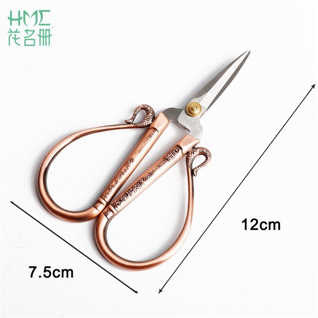 1pc/lot Durable Stainless Steel Vintage Classic Scissors-JournalTale