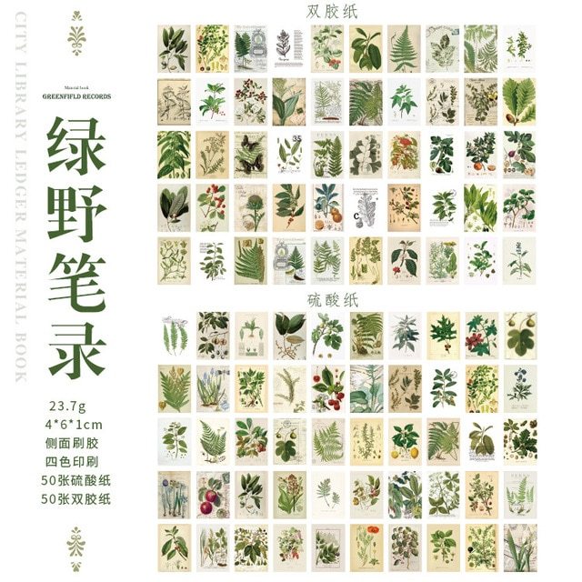 100pcs/lot Memo Pads Material Paper City Library Journal-JournalTale