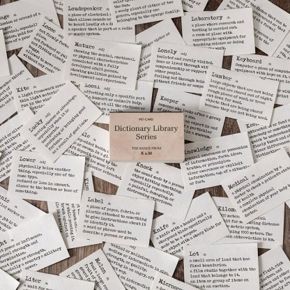 100pcs Dictionary Library Series Material Paper Scrapbooking-JournalTale