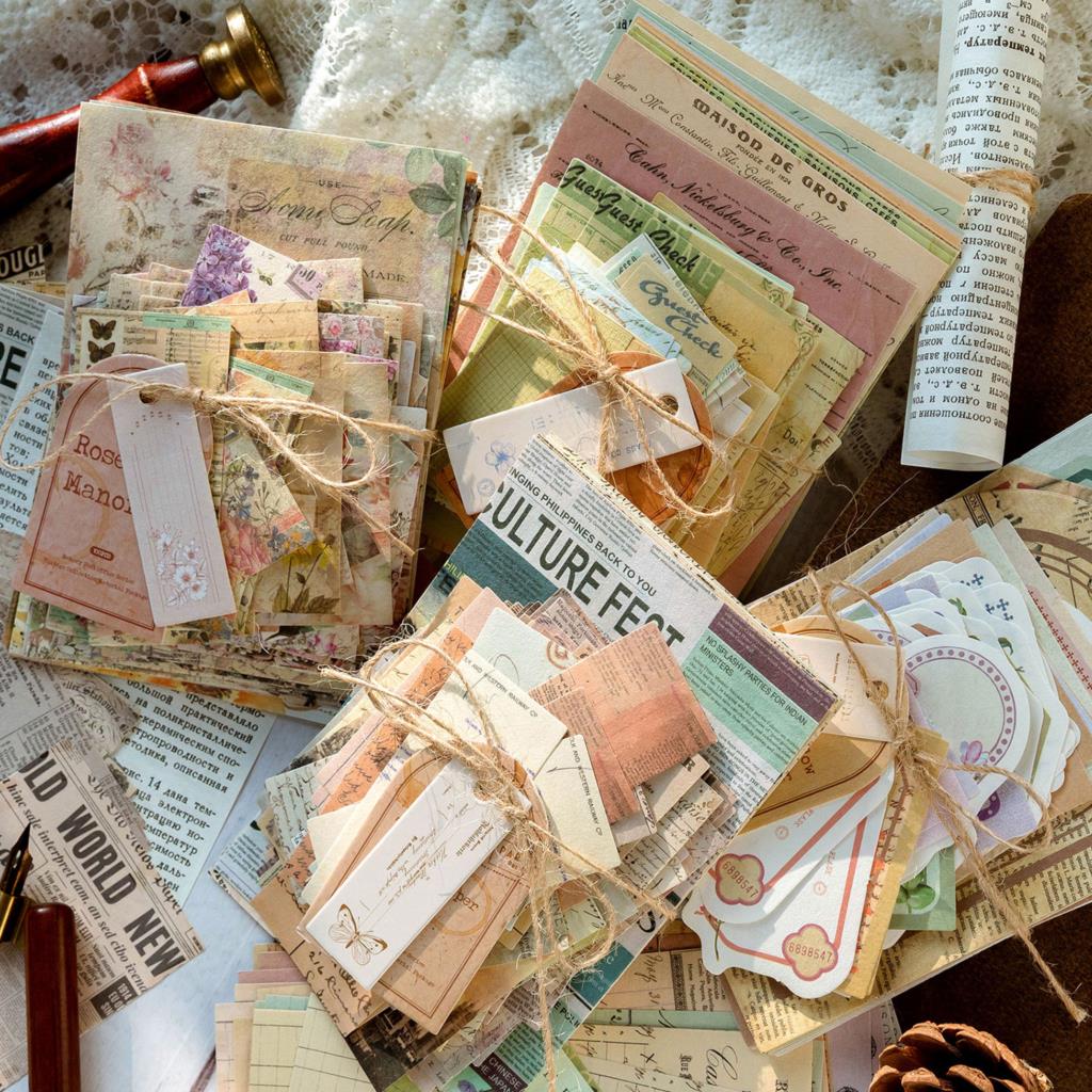 100pcs/lot Memo Pads Material Paper Vintage Paper-JournalTale