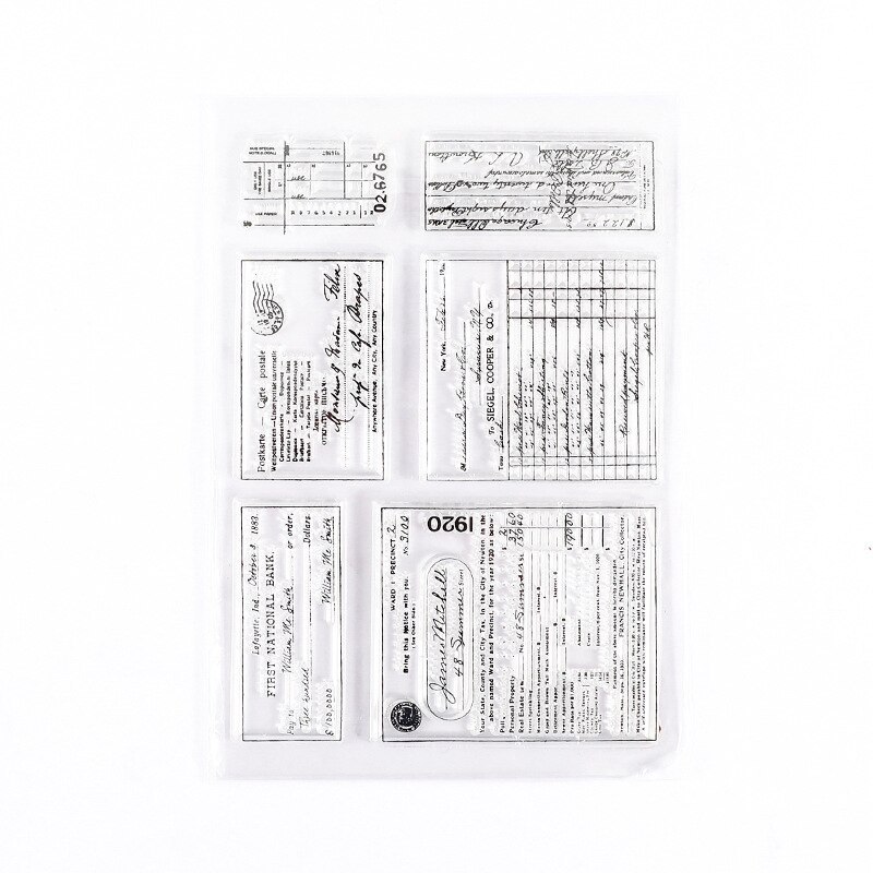 Minimalist Black White Transparent Stamp Creative Retro Scrapbooking-JournalTale