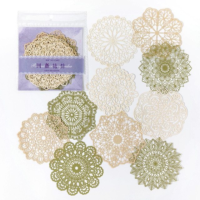 10pcs/lot Memo Pads Material Paper Lace-JournalTale