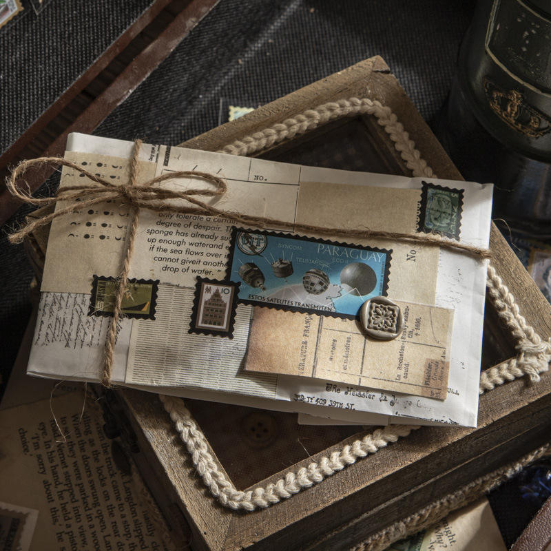 5pcs/pack Sticker Stamp Collection Series RetroStickers Scrapbooking-JournalTale