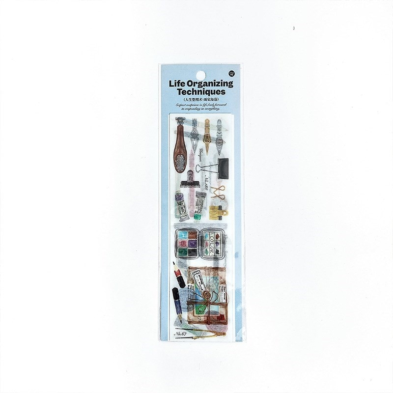 6 Pcs?Vintage Scrapbooking Sticker snack drink Adhesive-JournalTale