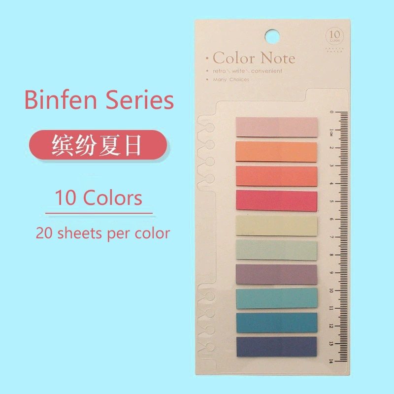 6 Series Color Adhesive Sticky Notes-JournalTale