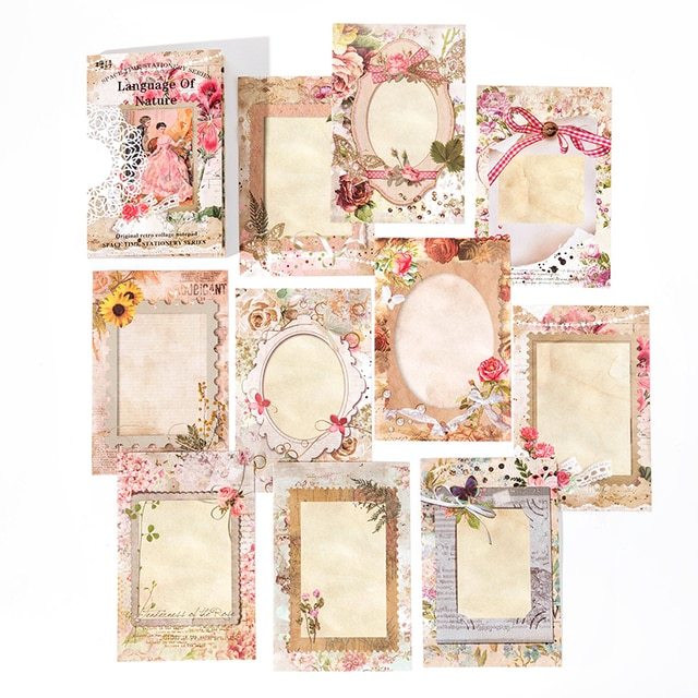 60 pcs/lot Retro Decorative paper Diy butterfly film stationery-JournalTale