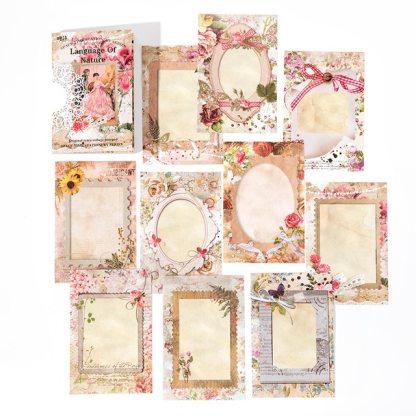 60 pcs/lot Retro Decorative paper Diy butterfly film stationery-JournalTale