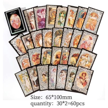 60 pcs/pack Vintage Lace Material paper Diy Decorative paper-JournalTale
