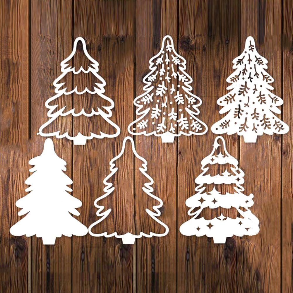 Christmas Trees Metal Cutting Dies Stencil Scrapbooking-JournalTale