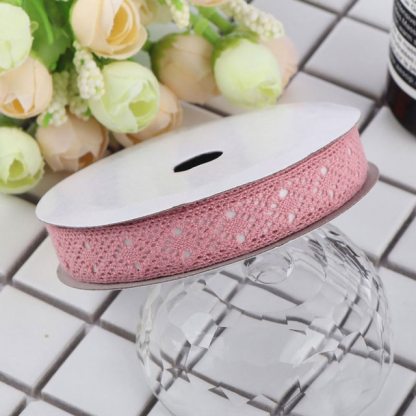 2 Yards Lace Self-adhesive Decoration Tape Sticker Cotton 1.5CM-JournalTale