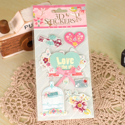 12patterns 3D Scrapbooking High Quality Paper Stickers-JournalTale