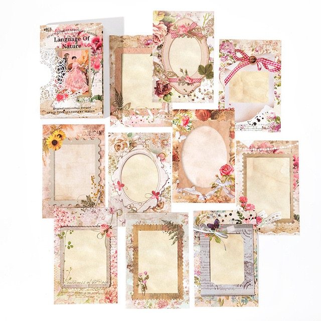 60pcs/lot Memo Pad Material Paper vintage Space-time-JournalTale