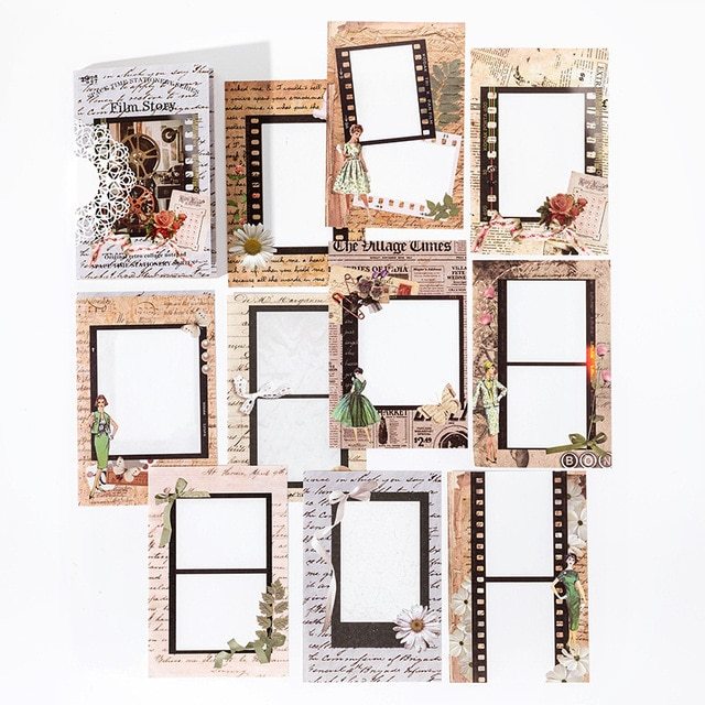 60pcs/lot Memo Pad Material Paper vintage Space-time-JournalTale