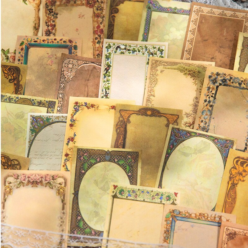 60pcs/lot Memo Pads Material Paper Vintage borders Paper-JournalTale