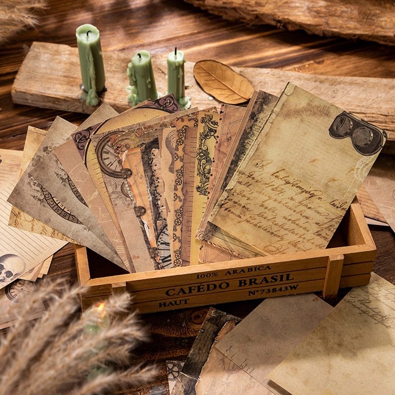 60pcs/lot Vintage Texture Craft Paper-JournalTale