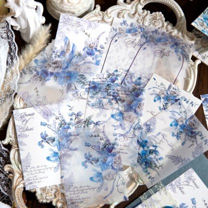 30Sheets Rose Series Material Paper Litmus Paper-JournalTale