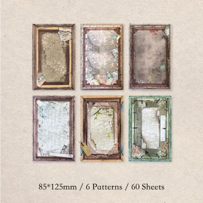 60Sheets Vintage Paper  Flowers-JournalTale