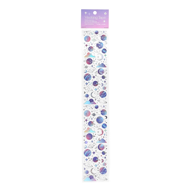 60mm*350mm Strip PET Washi Tape Colorful Butterfly Stars-JournalTale