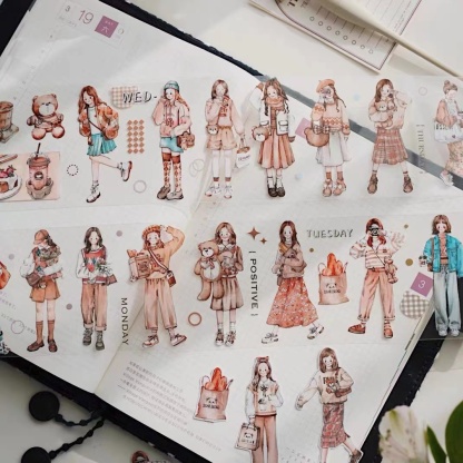 1 Loop Autumn Dreams Girl Washi PET Tape-JournalTale