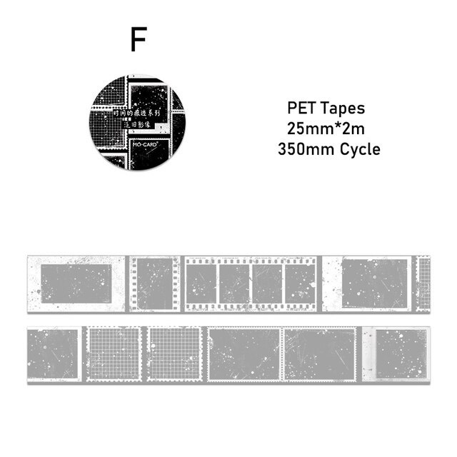 25mm*2m Ins PET Tapes DIY Scrapbooking Materials-JournalTale
