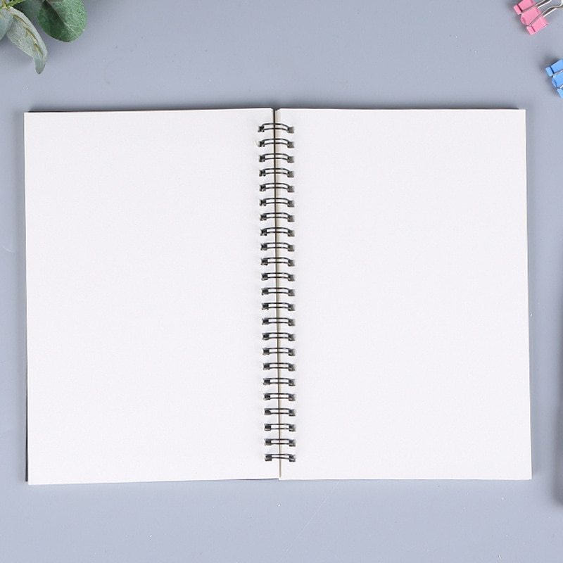 1 Book Retro Spiral Coil Kraft Paper Notebook-JournalTale