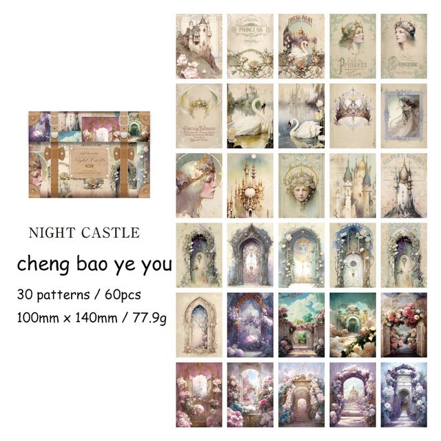 60 Sheets Like A Dream Series Vintage Character Material Paper-JournalTale