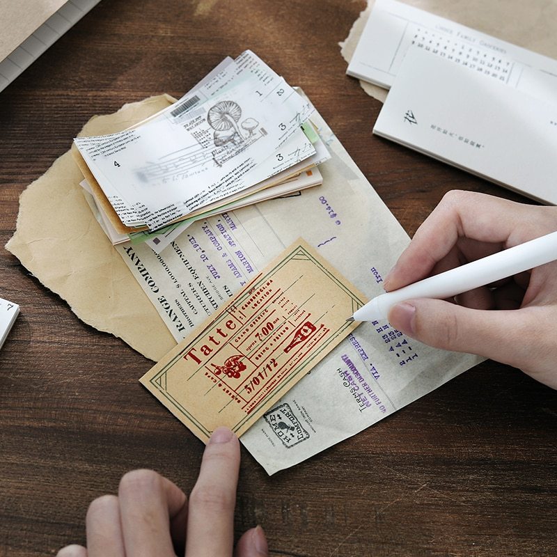 600 Sheets Retro Minimal Ins Style  Border Memo Pad-JournalTale