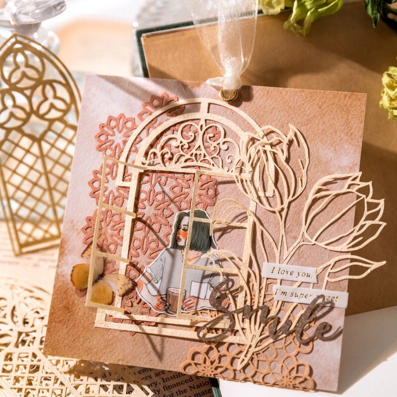 10pcs/lot Memo Pads Material Paper Lace-JournalTale