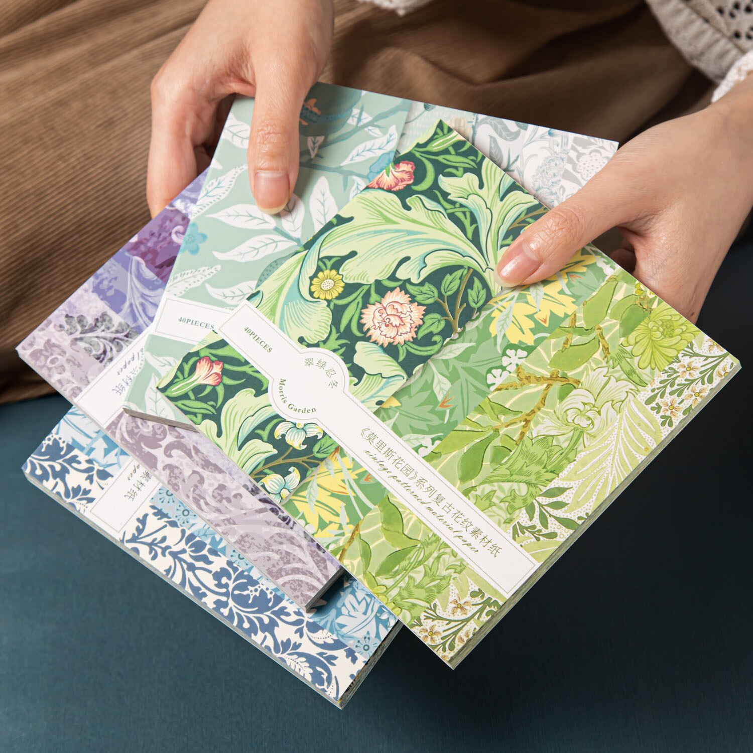 40pcs/lot Memo Pads Material Paper Vintage Garden-JournalTale